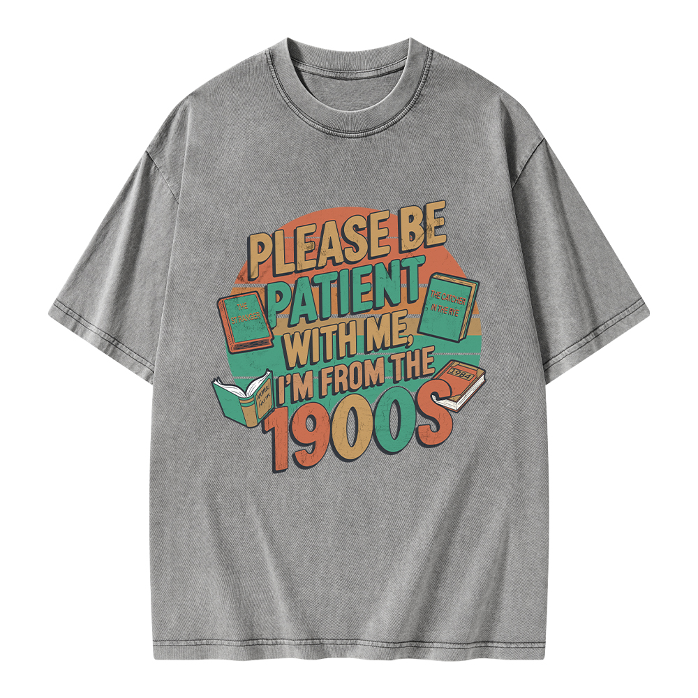 Pagewings Please Be Patient With Me Unisex Washed T-shirt