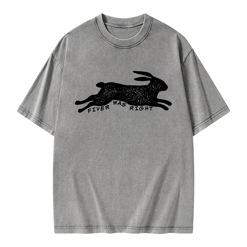 Pagewings Fiver Was Right Unisex Washed T-shirt