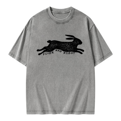 Pagewings Fiver Was Right Unisex Washed T-shirt