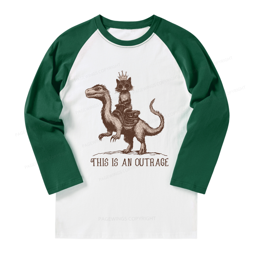 Pagewings Sci-Fi Book Lovers Long Sleeve Raglan T-shirt