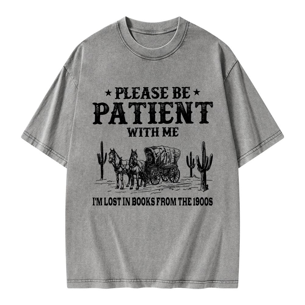 Pagewings I’m Lost In Books From The 1900s Unisex Washed T-shirt