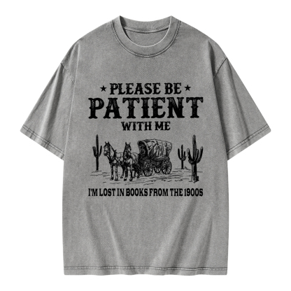 Pagewings I’m Lost In Books From The 1900s Unisex Washed T-shirt