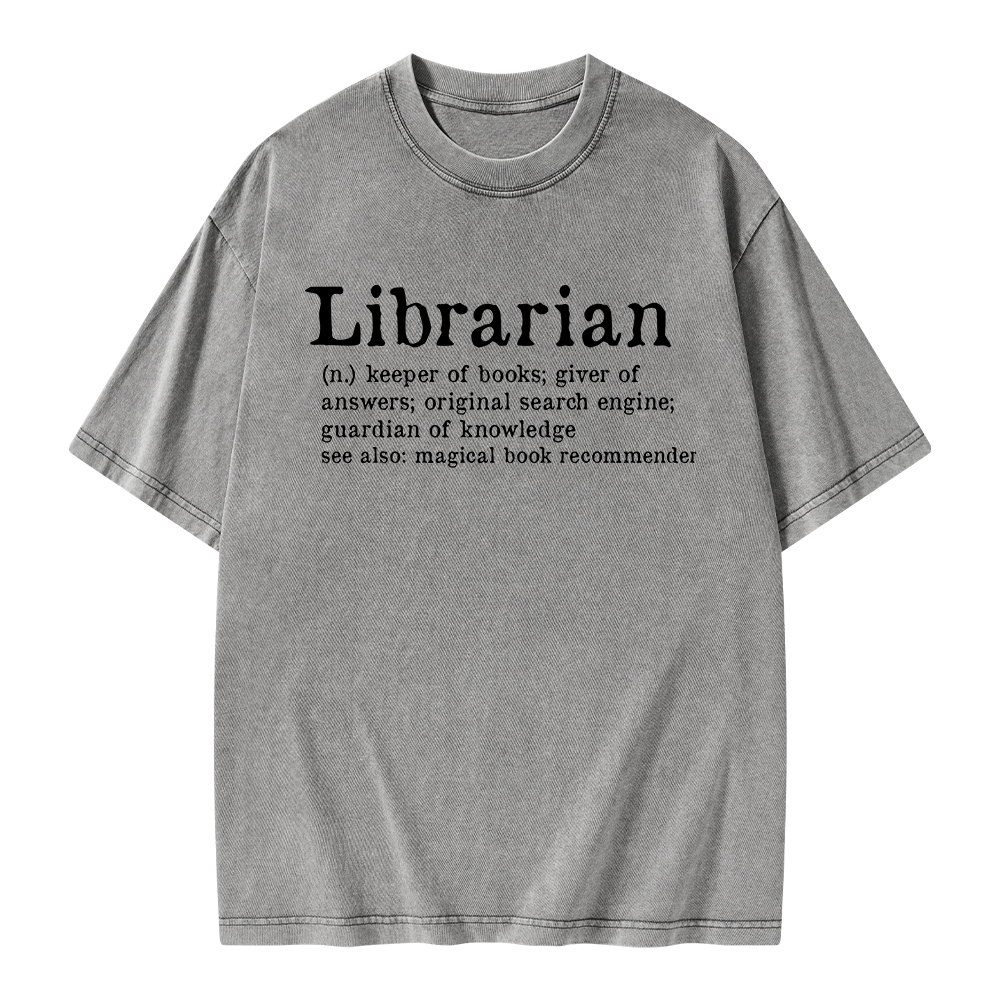 Pagewings Librarian Unisex Washed T-shirt