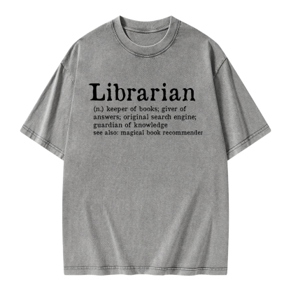 Pagewings Librarian Unisex Washed T-shirt