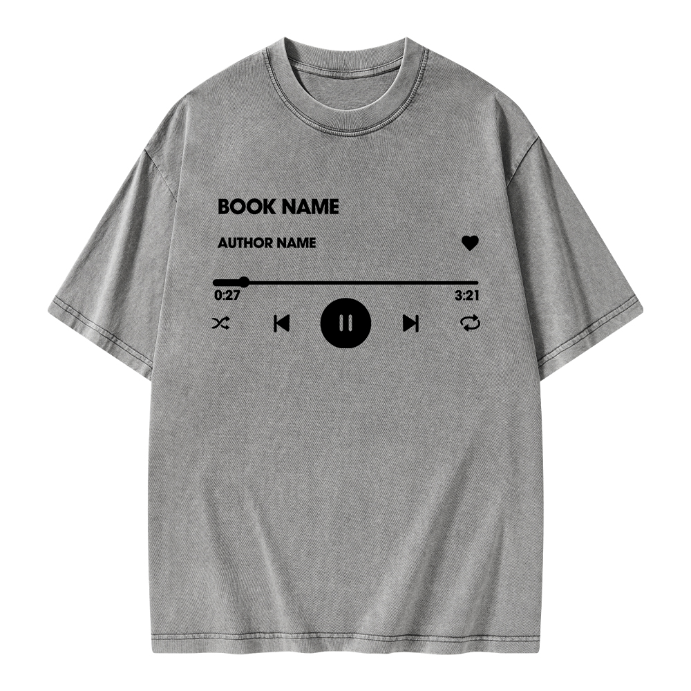 Pagewings Personalized Book Name Unisex Washed T-shirt
