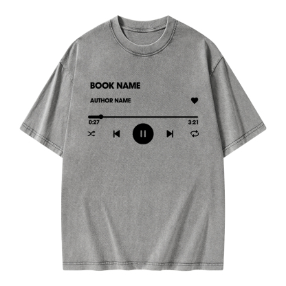 Pagewings Personalized Book Name Unisex Washed T-shirt