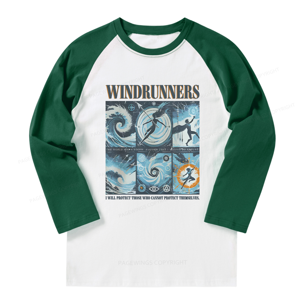 Pagewings Windrunners Long Sleeve Raglan T-shirt