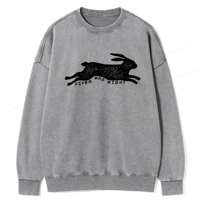 Pagewings Fiver Was Right  Unisex Washed Sweatshirt