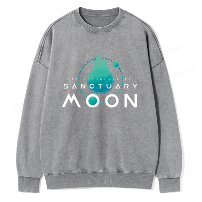 Pagewings Sanctuary Moon Unisex Washed Sweatshirt