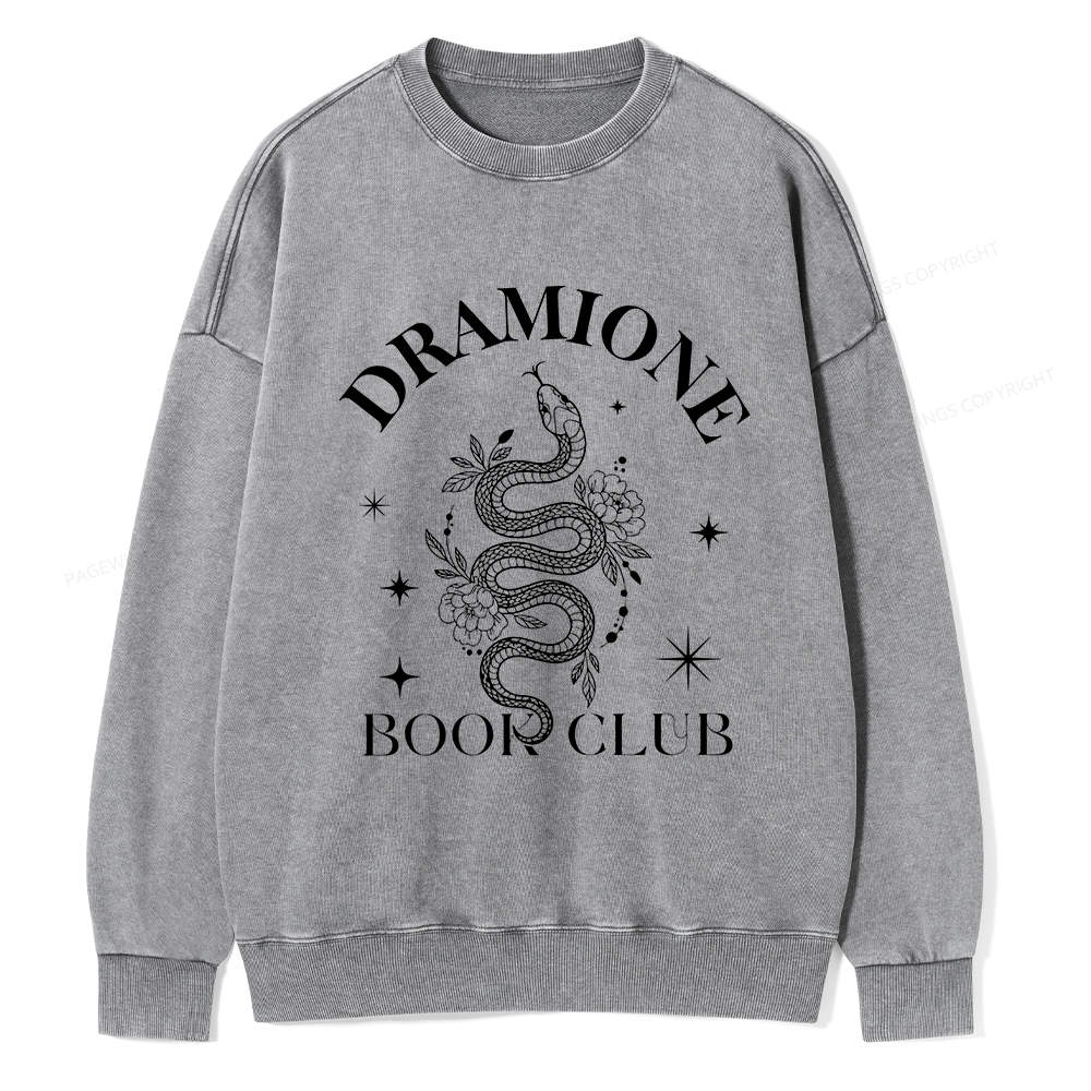 Pagewings Dramione Book Club Unisex Washed Sweatshirt