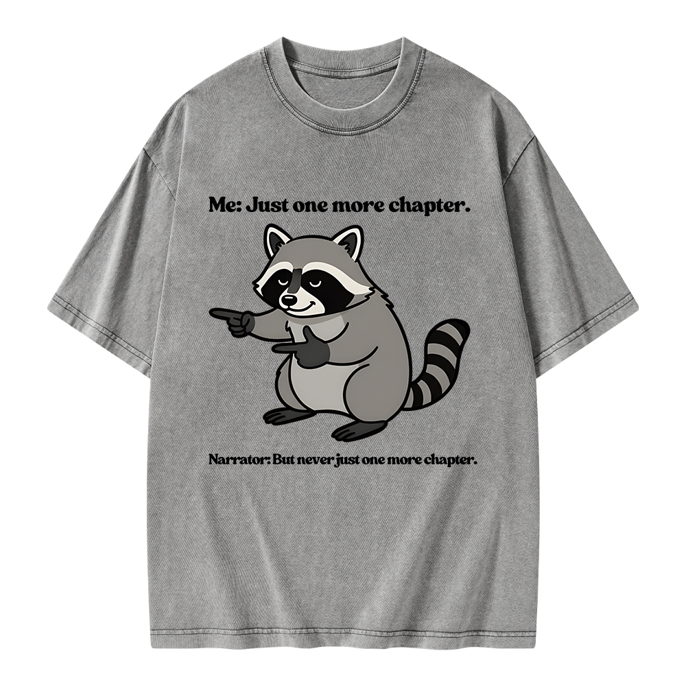 Pagewings Just One More Chapter Unisex Washed T-shirt