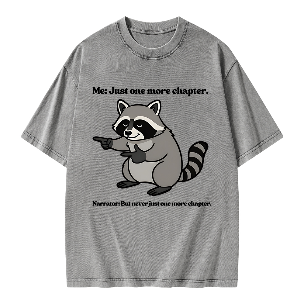 Pagewings Just One More Chapter Unisex Washed T-shirt