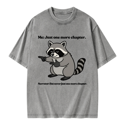 Pagewings Just One More Chapter Unisex Washed T-shirt