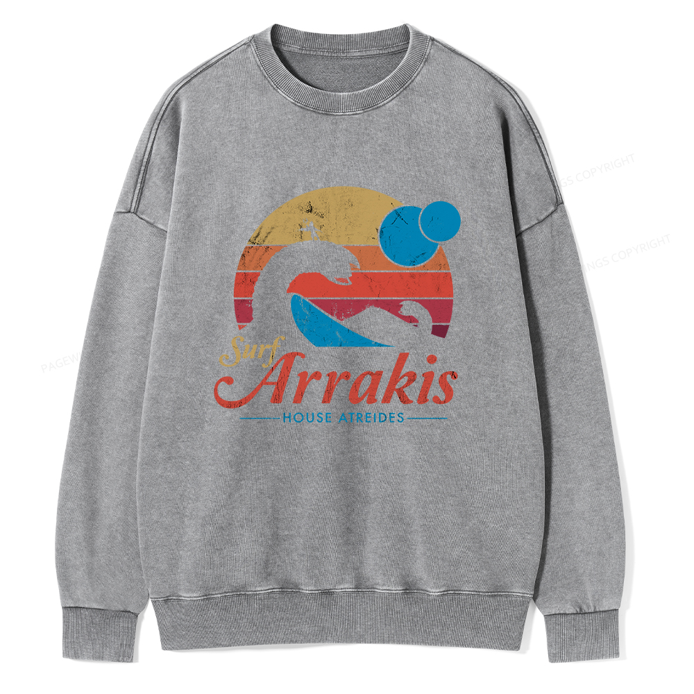 Pagewings Visit Arrakis Unisex Washed Sweatshirt