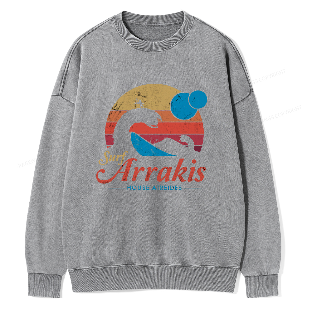 Pagewings Visit Arrakis Unisex Washed Sweatshirt