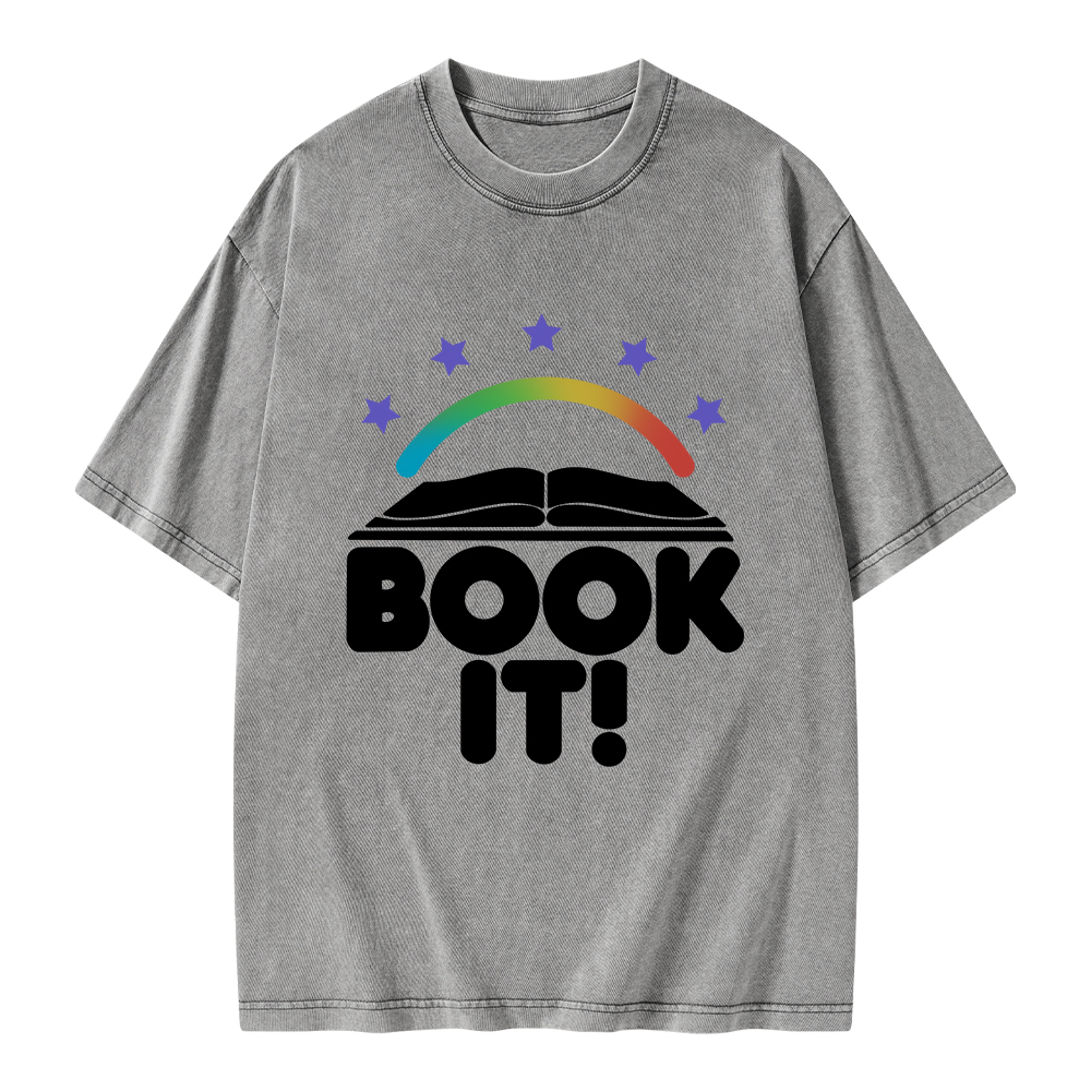 Pagewings Book It Unisex Washed T-shirt
