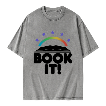 Pagewings Book It Unisex Washed T-shirt