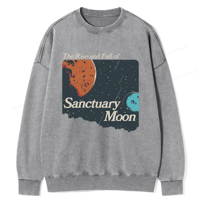 Pagewings Sanctuary Moon Unisex Washed Sweatshirt