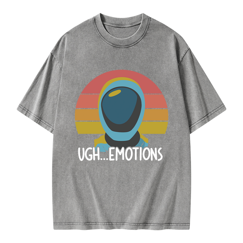 Pagewings Ugh...Emotions Unisex Washed T-shirt