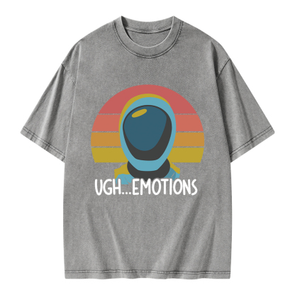 Pagewings Ugh...Emotions Unisex Washed T-shirt