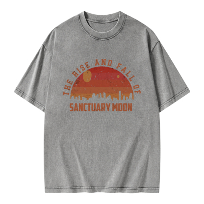 Pagewings Sanctuary Moon Vintage Unisex Washed T-shirt