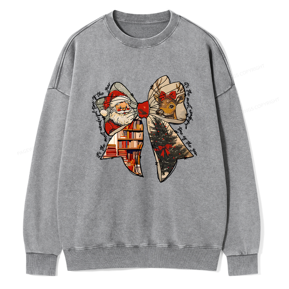 Pagewings It's The Most Wonderful Time Of The Year Unisex Washed Sweatshirt