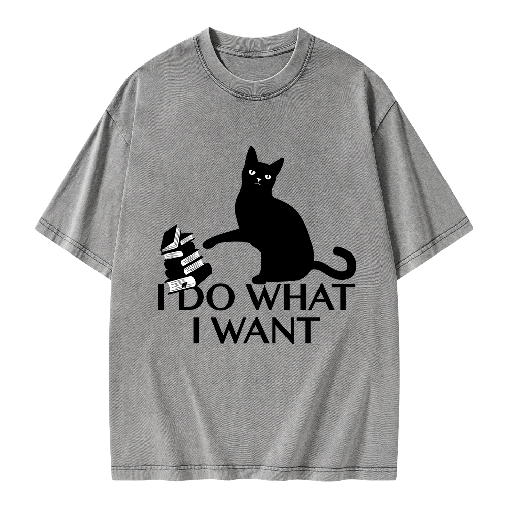 Pagewings I Do What I Want Unisex Washed T-shirt
