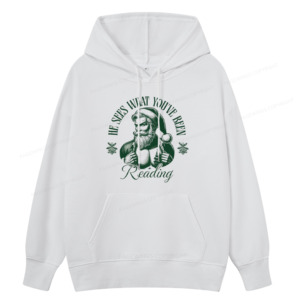 Pagewings He Sees What You've Been Reading Unisex Classic Hoodie