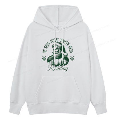 Pagewings He Sees What You've Been Reading Unisex Classic Hoodie