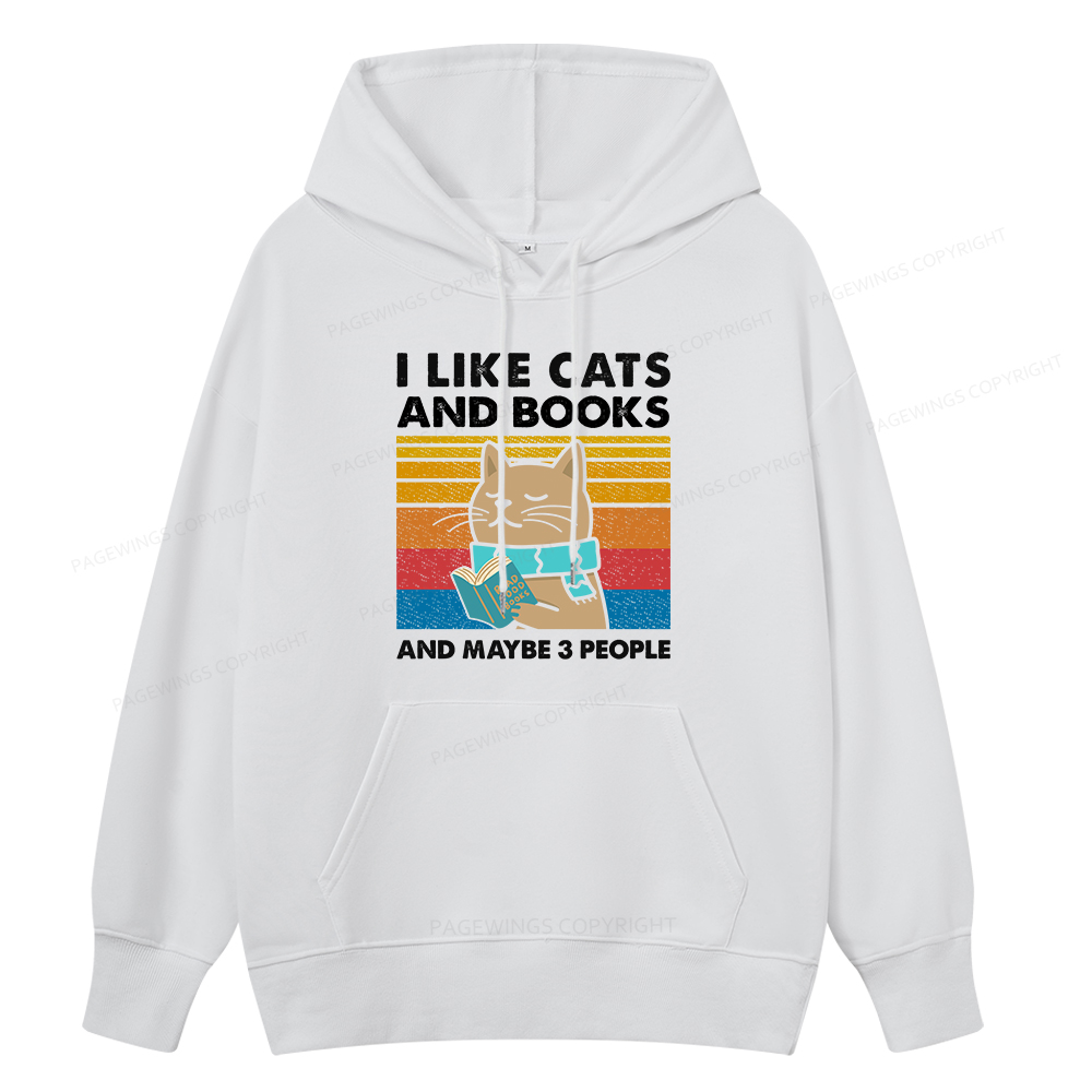 Pagewings Like Book And Maybe 3 People Unisex Classic Hoodie