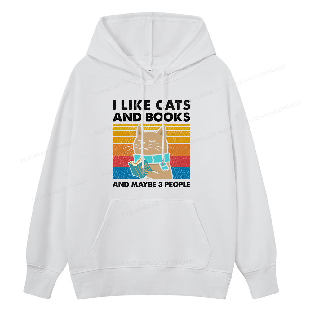 Pagewings Like Book And Maybe 3 People Unisex Classic Hoodie