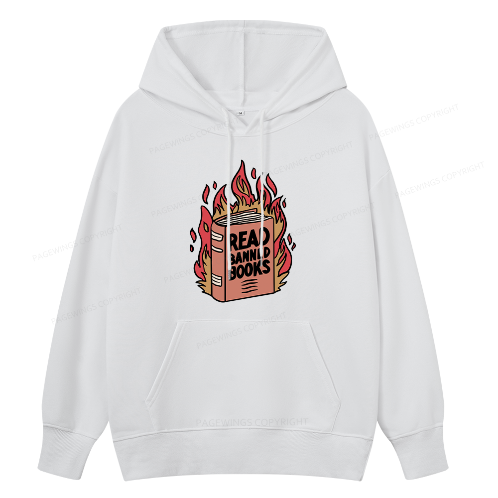 Pagewings Read Banned Books  Unisex Classic Hoodie