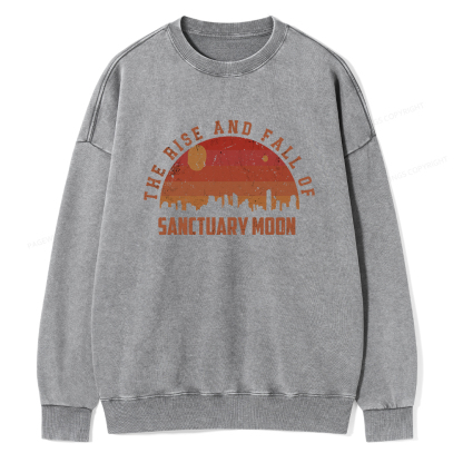 Pagewings Sanctuary Moon Vintage Unisex Washed Sweatshirt