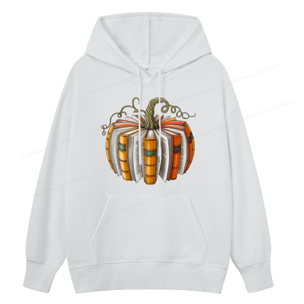 Pagewings Fall Book Pumpkin Unisex Classic Hoodie