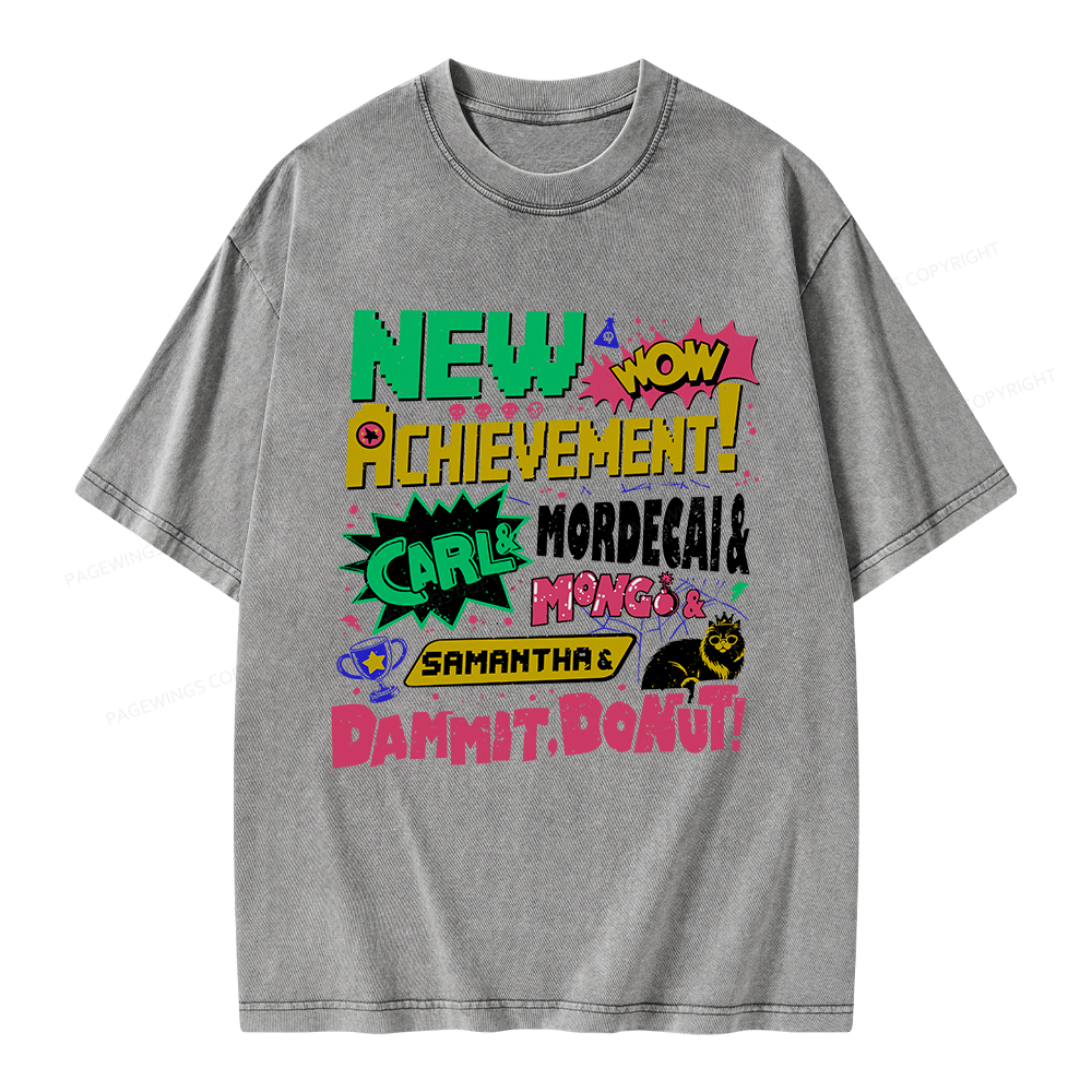 Pagewings New Achievement Unisex Washed T-shirt