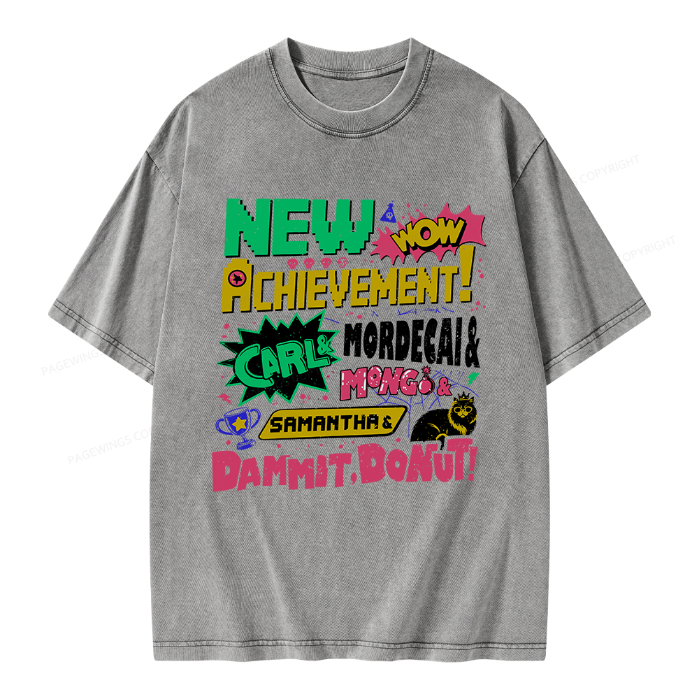 Pagewings New Achievement Unisex Washed T-shirt