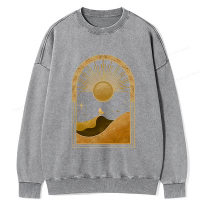 Pagewings Sci-Fi Lover Unisex Washed Sweatshirt