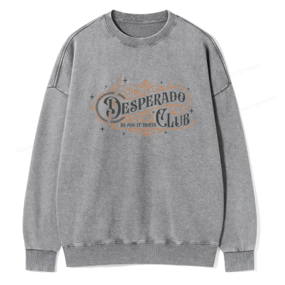 Pagewings The Desperado Club Unisex Washed Sweatshirt