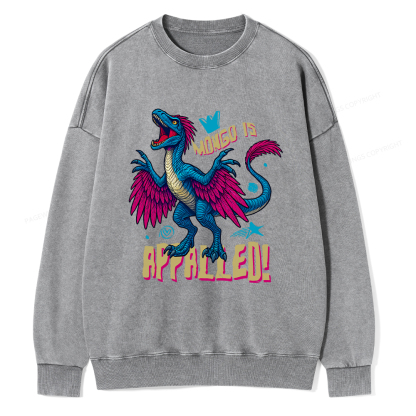 Pagewings Mongo is Appalled Unisex Washed Sweatshirt