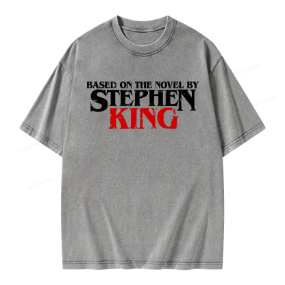Pagewings Based on the novel by Stephen King Unisex Washed T-shirt