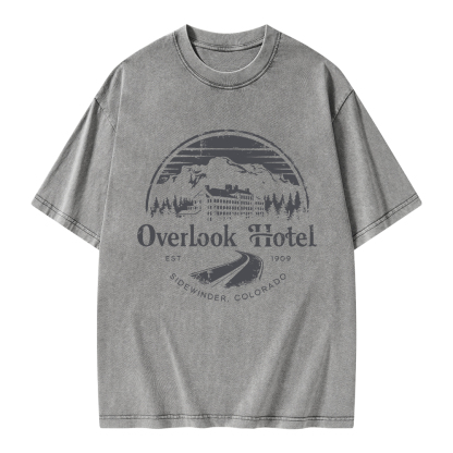Pagewings Overlook Hotel  Unisex Washed T-shirt