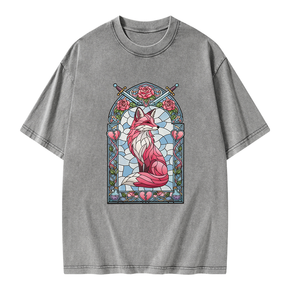 Pagewings Evangeline Fox Unisex Washed T-shirt