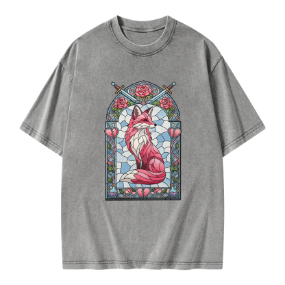 Pagewings Evangeline Fox Unisex Washed T-shirt