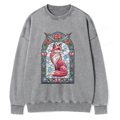 Pagewings Evangeline Fox Unisex Washed Sweatshirt