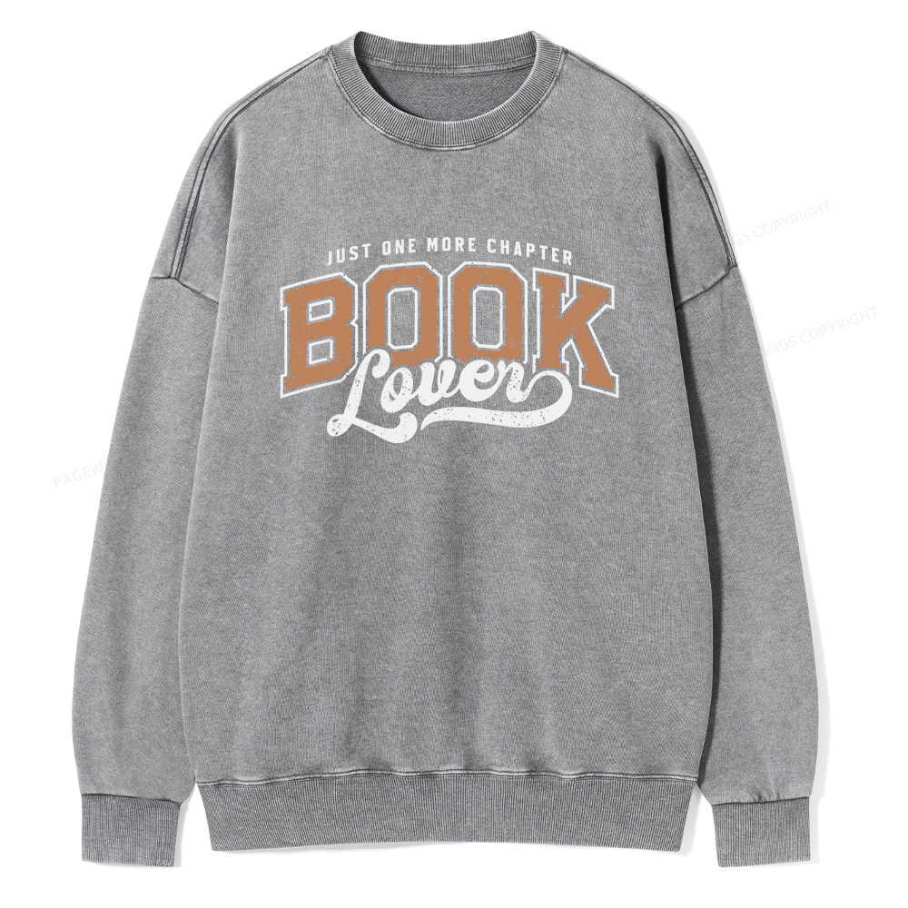 Pagewings One More Chapter  Unisex Washed Sweatshirt