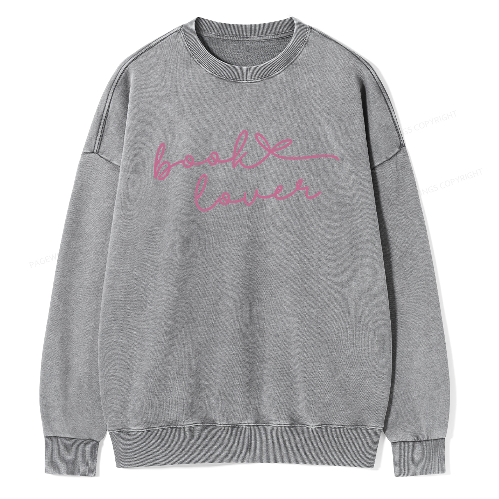 Pagewings Book Lover Unisex Washed Sweatshirt