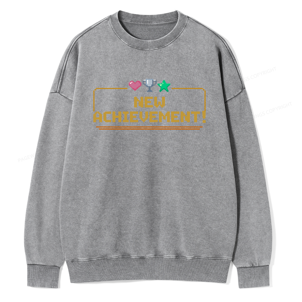 Pagewings New Achievement Unisex Washed Sweatshirt