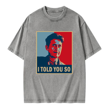 Pagewings I Told You So Unisex Washed T-shirt