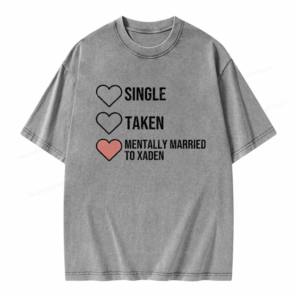 Pagewings Mentally Married To Rhysand Unisex Washed T-shirt