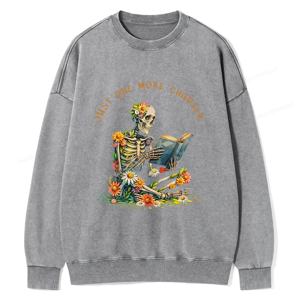 Pagewings  Just More Chapter Unisex Washed Sweatshirt